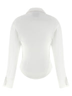 White Cotton Drunken Blouse