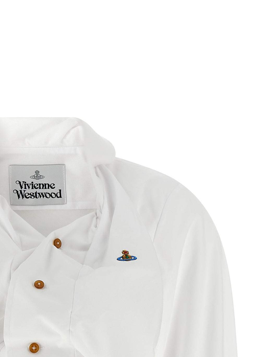 White Cotton Drunken Blouse