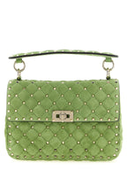 Medium Rockstud Spike Calfskin Shoulder Bag