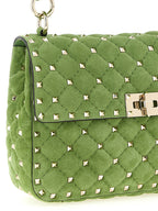 Medium Rockstud Spike Calfskin Shoulder Bag
