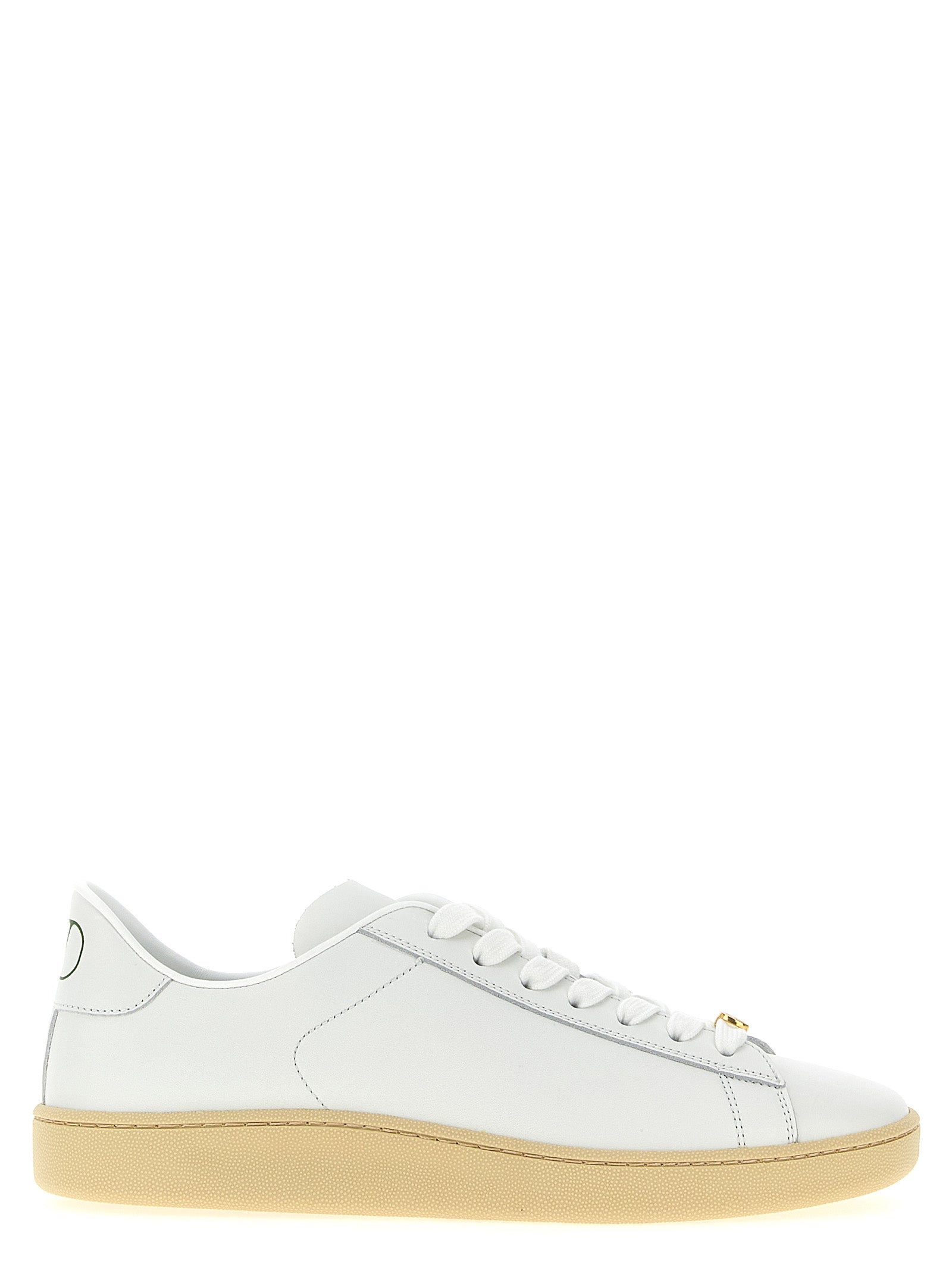 White Calfskin Royco Sneakers