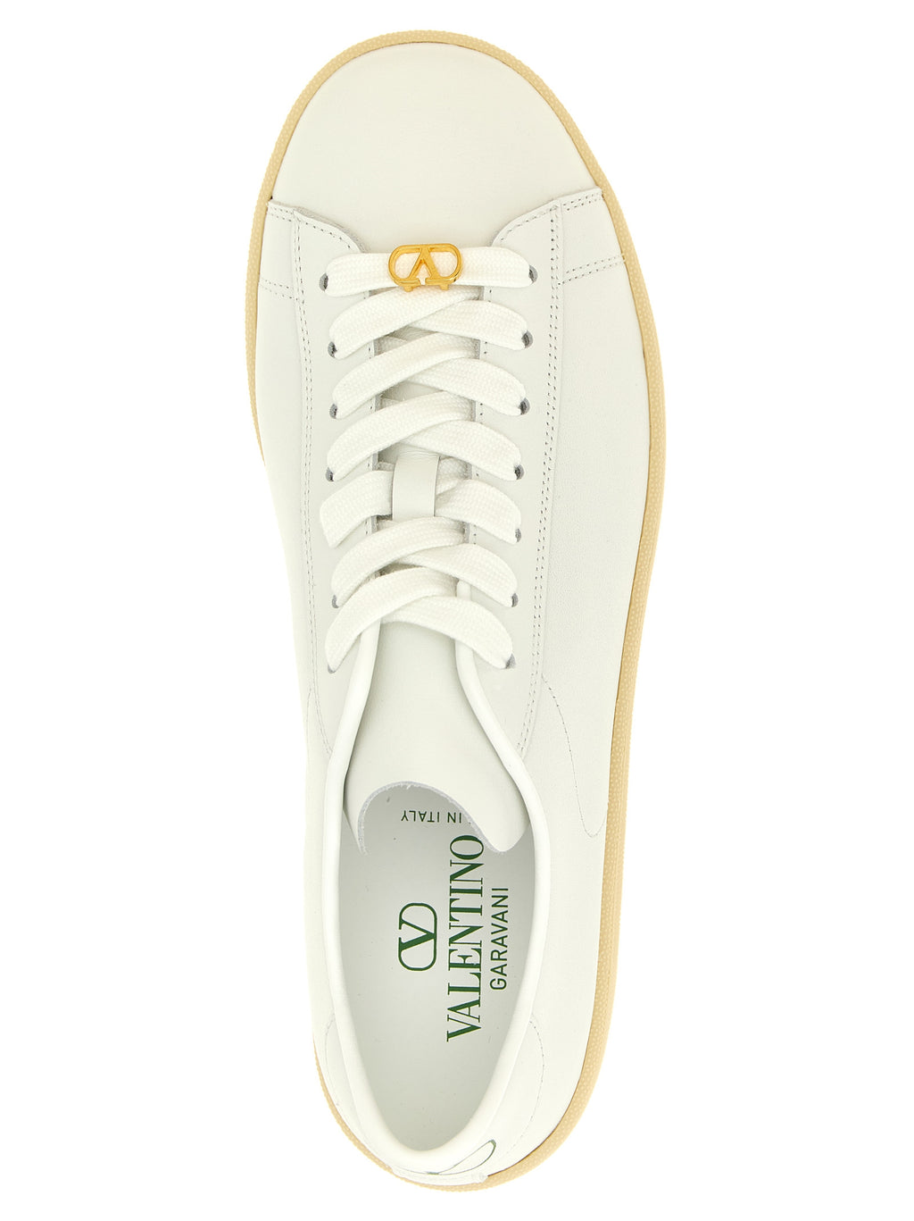 White Calfskin Royco Sneakers