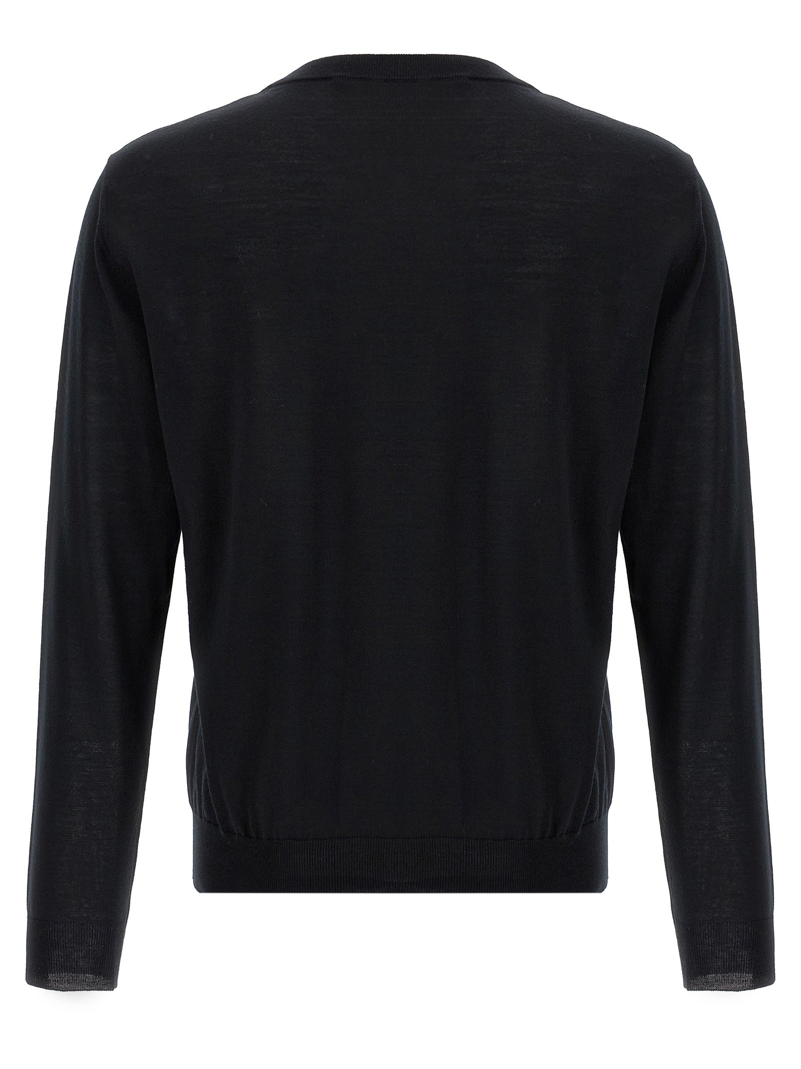 Black Virgin Wool Cardigan