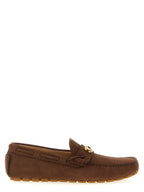 Brown Calfskin Driver Fastaway Loafers