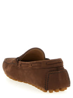 Brown Calfskin Driver Fastaway Loafers