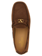 Brown Calfskin Driver Fastaway Loafers