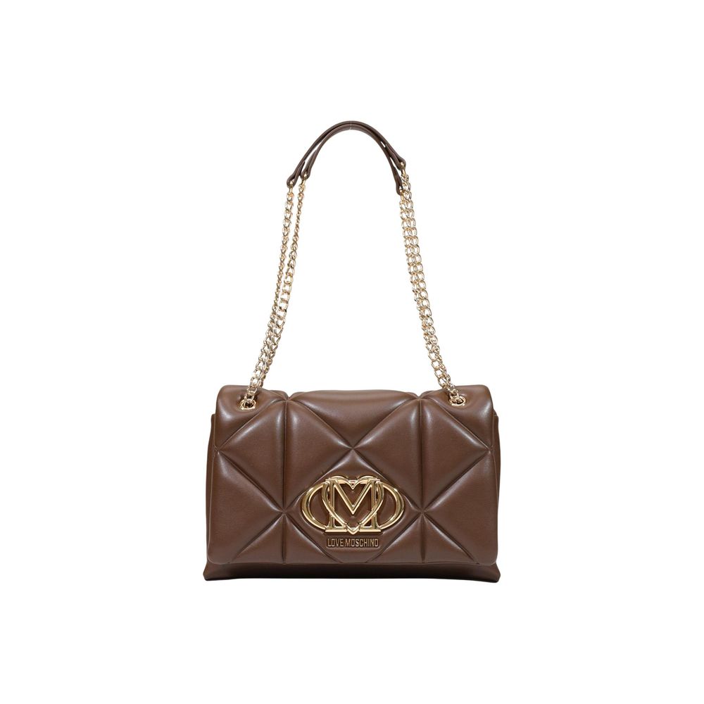 Medium Quilted Polyurethane Shoulder Bag