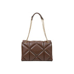 Medium Quilted Polyurethane Shoulder Bag