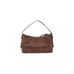 Medium Suede-Effect Polyester Handbag