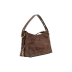 Medium Suede-Effect Polyester Handbag