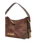 Medium Suede-Effect Polyester Handbag