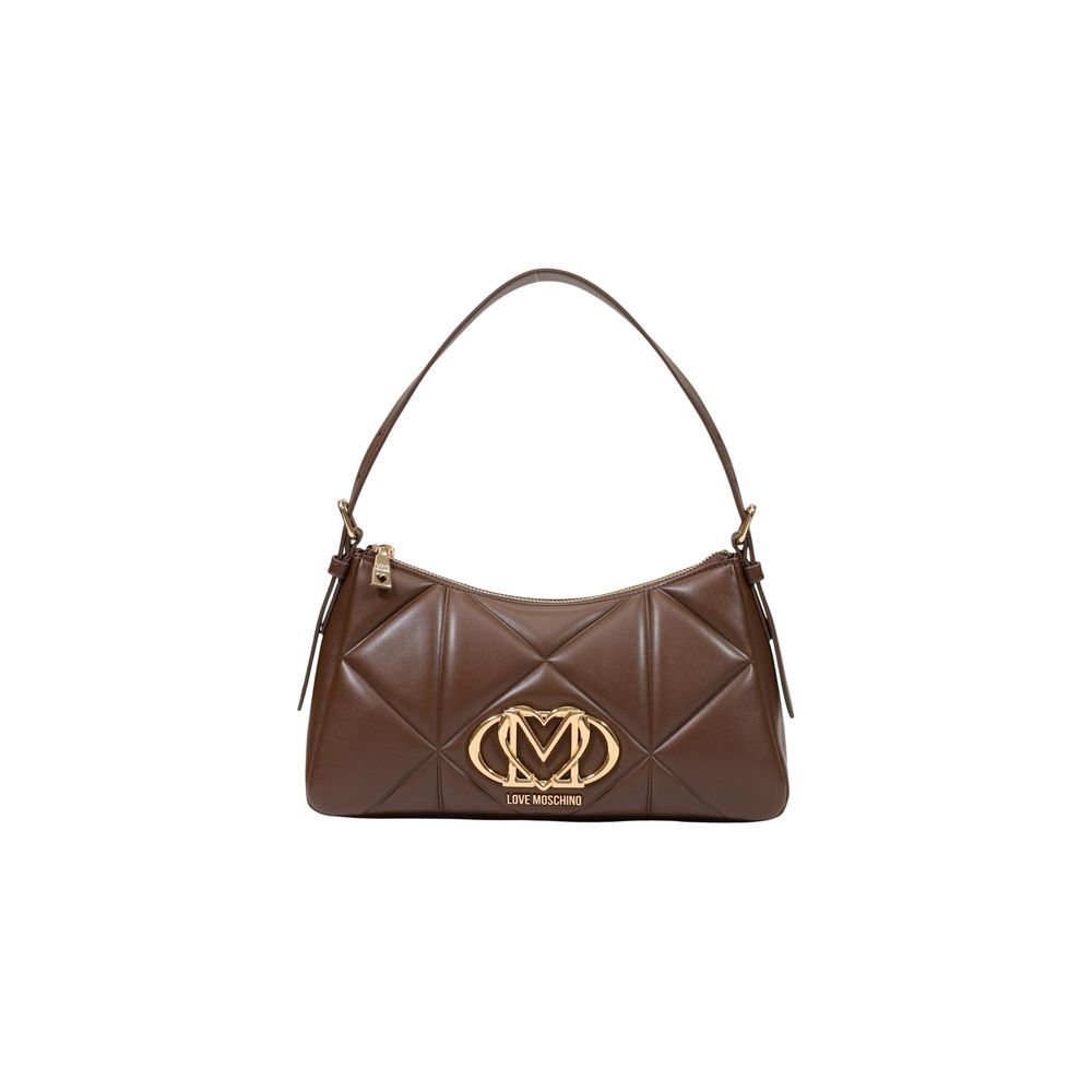Small Quilted Geometric Polyurethane Handbag