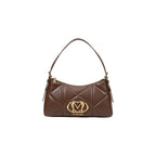 Small Quilted Geometric Polyurethane Handbag