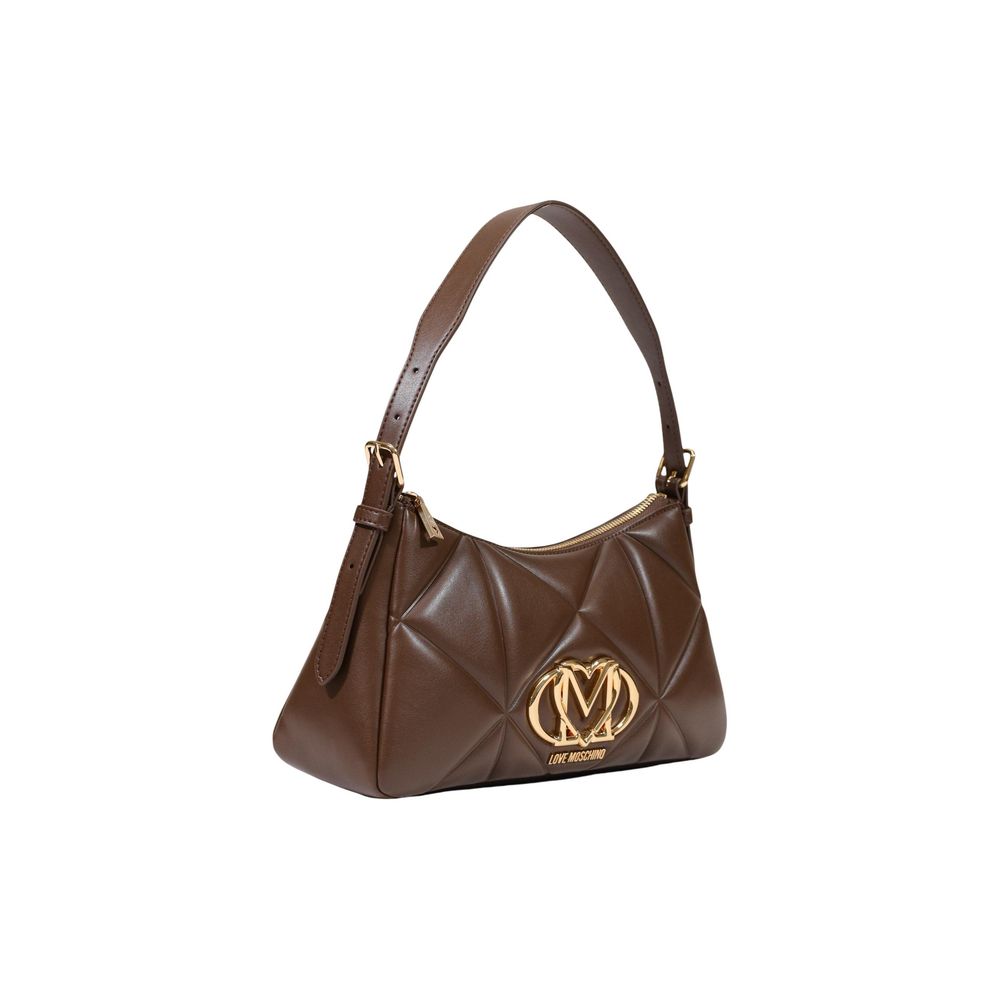 Small Quilted Geometric Polyurethane Handbag