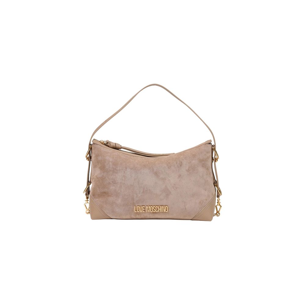 Medium Suede-Effect Polyester Handbag