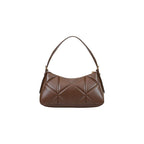 Small Quilted Geometric Polyurethane Handbag