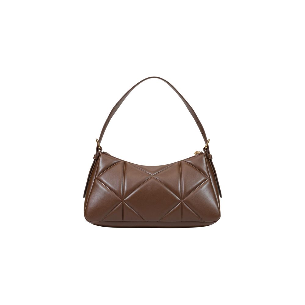 Small Quilted Geometric Polyurethane Handbag