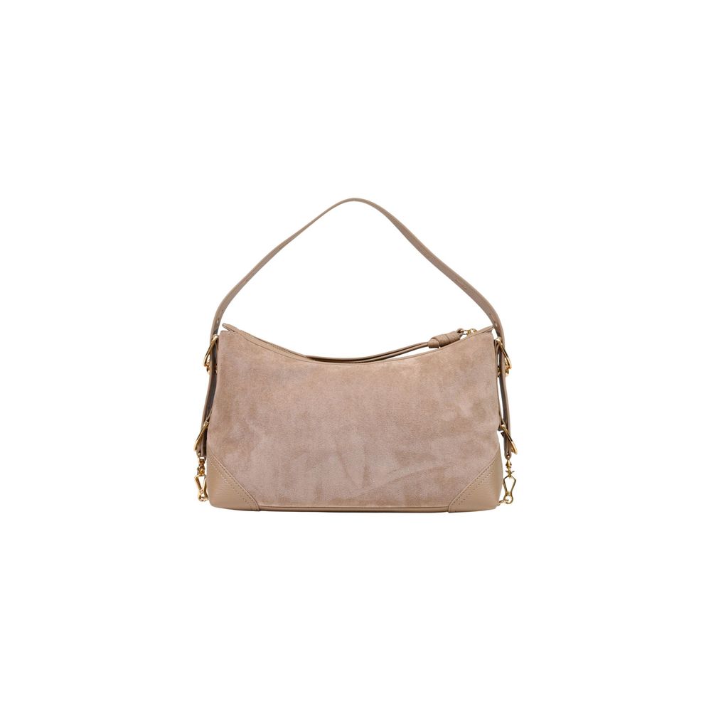 Medium Suede-Effect Polyester Handbag