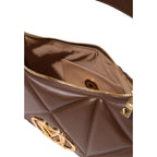 Small Quilted Geometric Polyurethane Handbag