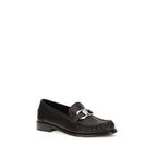 Black Calf Leather Slip-On Loafers