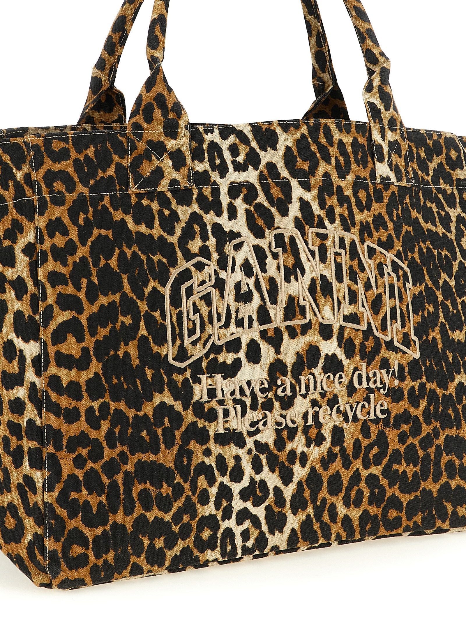 Oversized Leopard XXL Recycled Cotton Tote