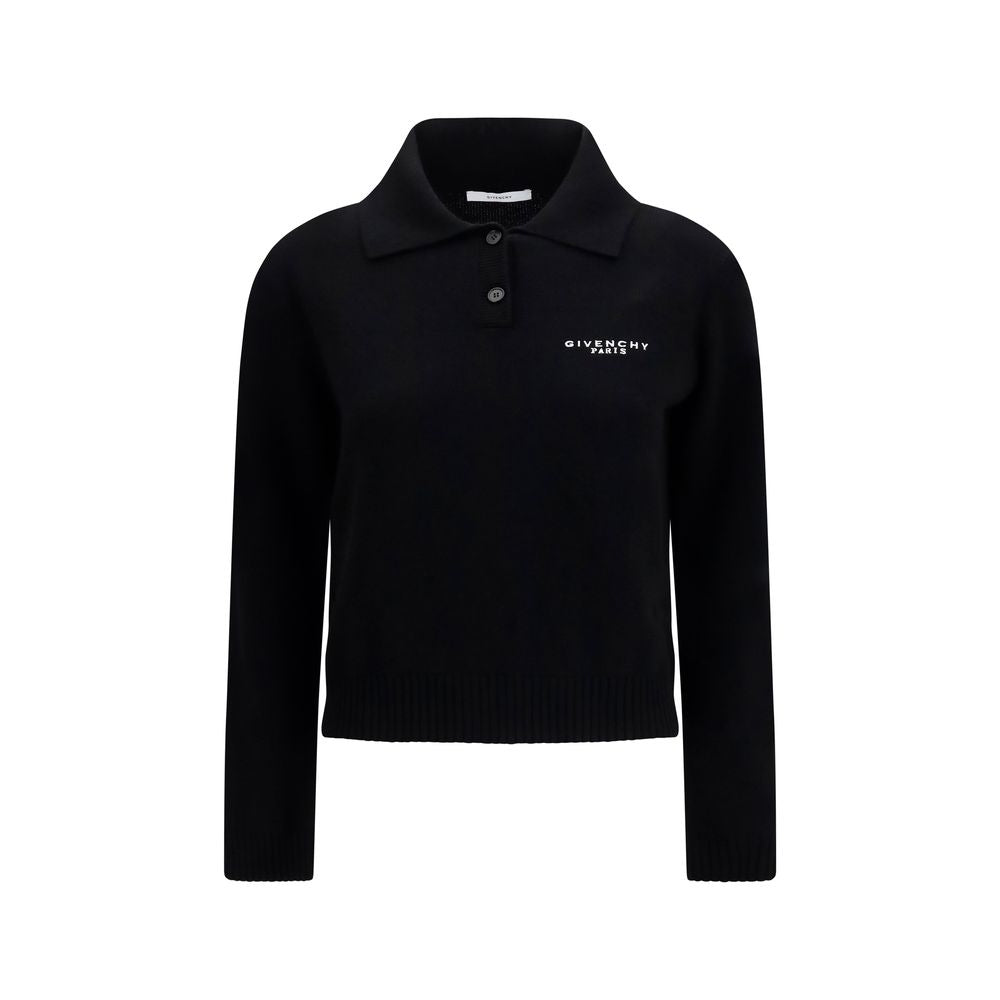Wool Cashmere Polo Sweater
