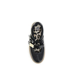 Black Polyester Sue Ballerinas Flats