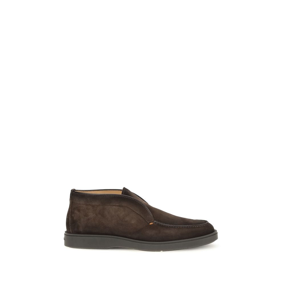 Suede Calfskin Ankle Boots