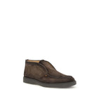 Suede Calfskin Ankle Boots