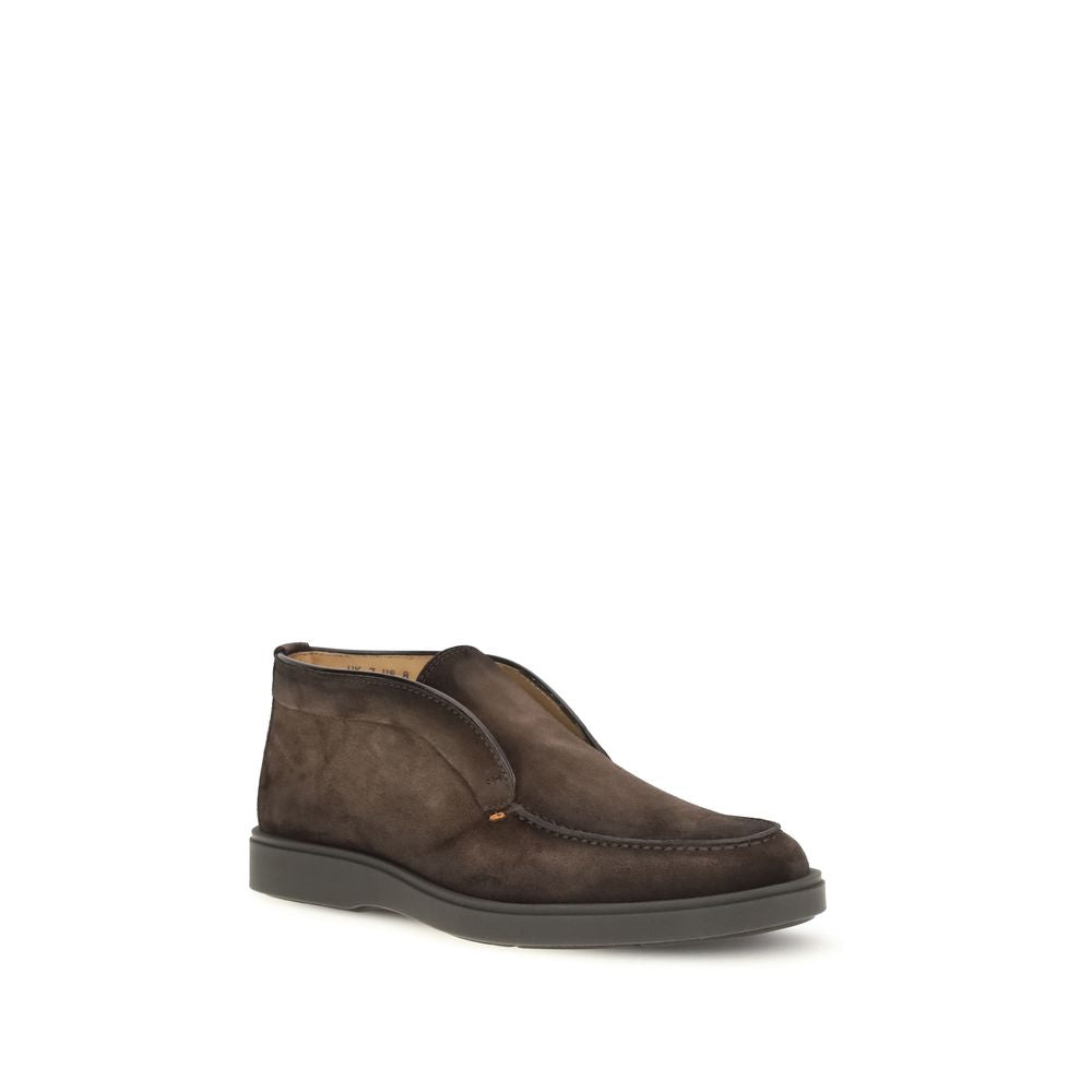 Suede Calfskin Ankle Boots