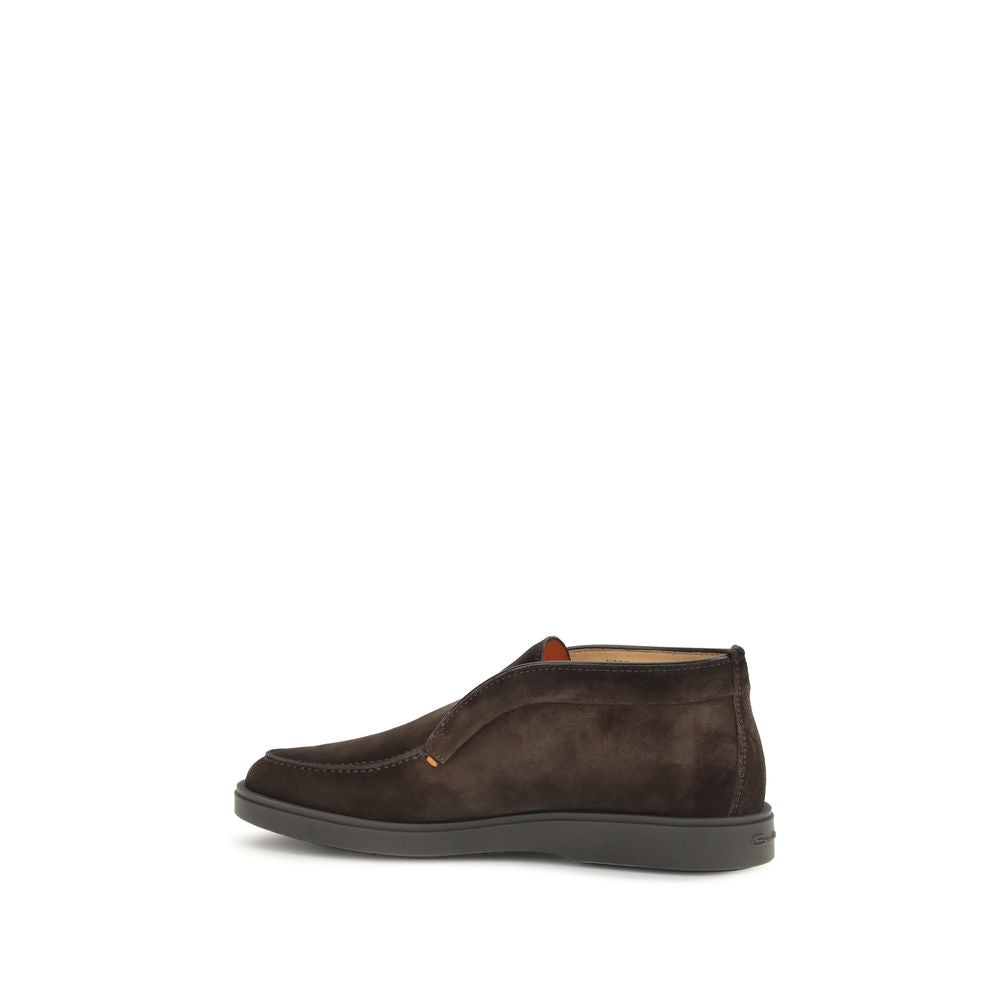 Suede Calfskin Ankle Boots
