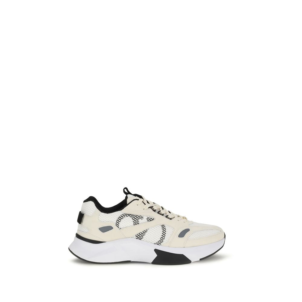 Mesh and Suede Demivee Sneakers