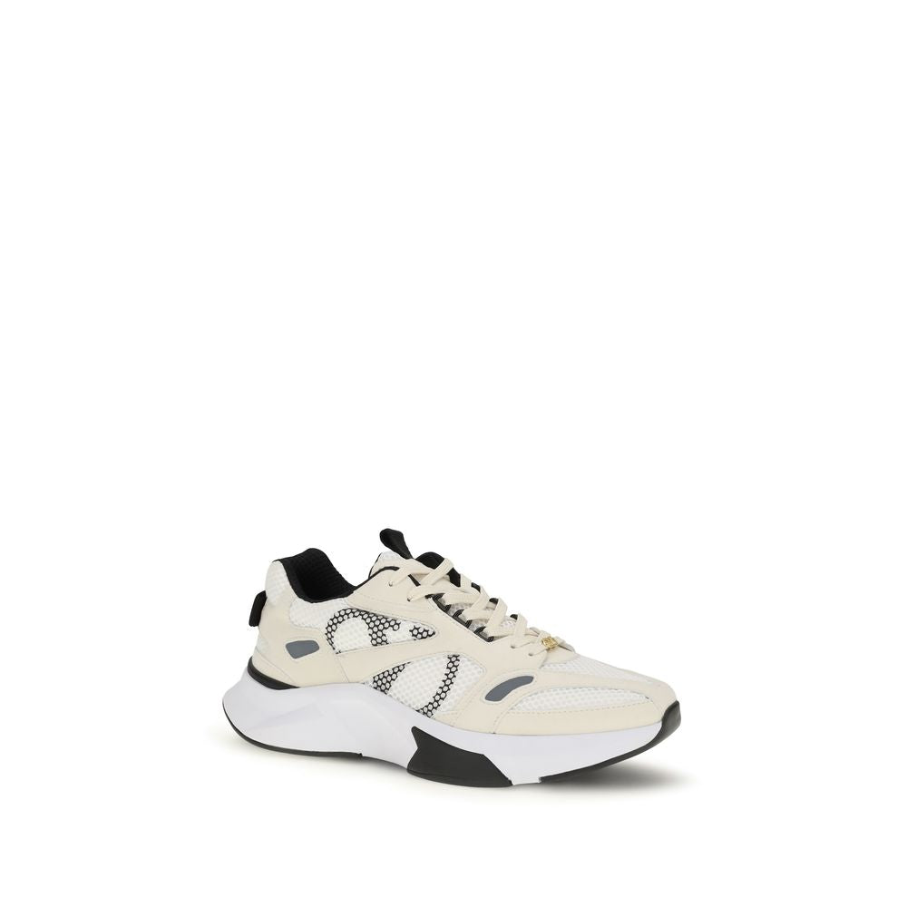 Mesh and Suede Demivee Sneakers