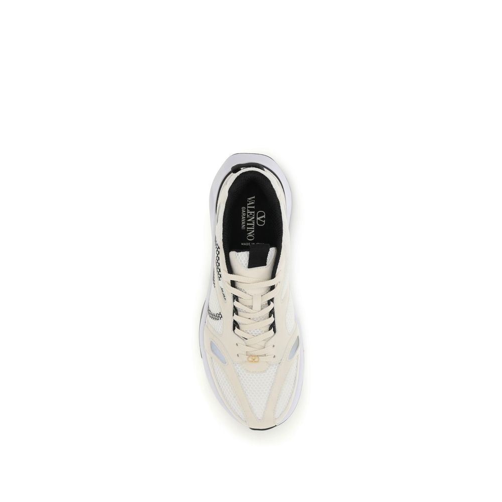 Mesh and Suede Demivee Sneakers