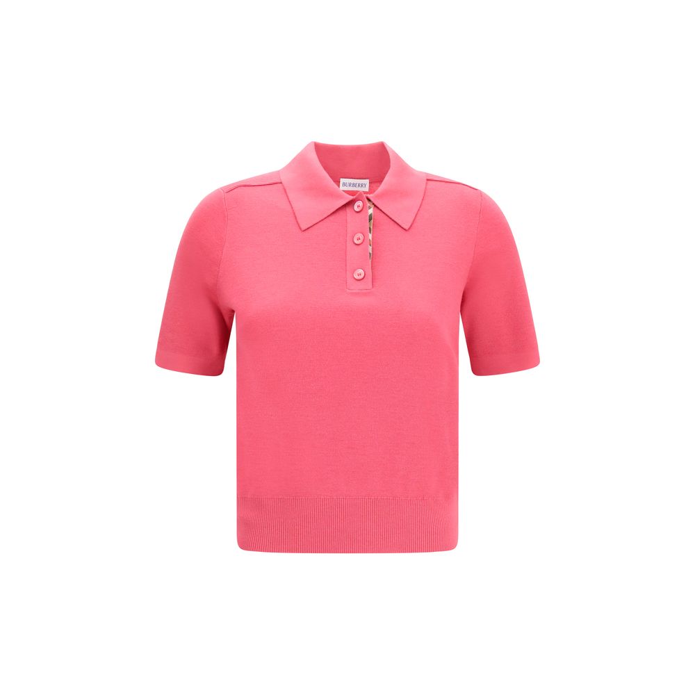 Merino Wool Check Polo