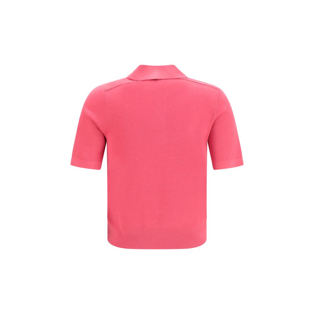 Merino Wool Check Polo