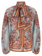 Aster Multicolor Silk Blouse
