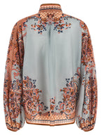 Aster Multicolor Silk Blouse