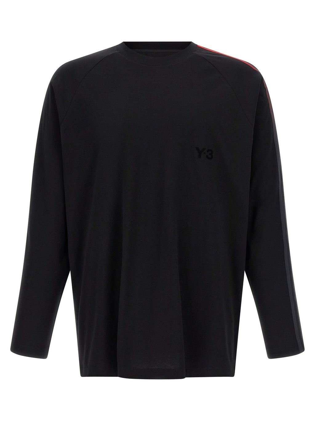 Oversized Gradient Stripes Cotton Crew Neck T-Shirt