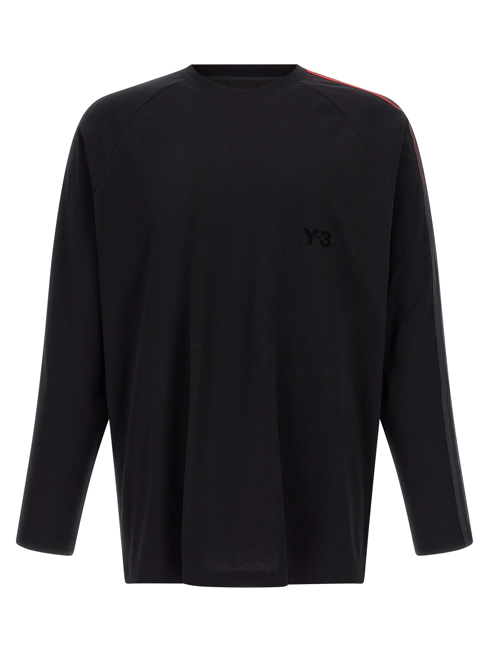 Oversized Gradient Stripes Cotton Crew Neck T-Shirt