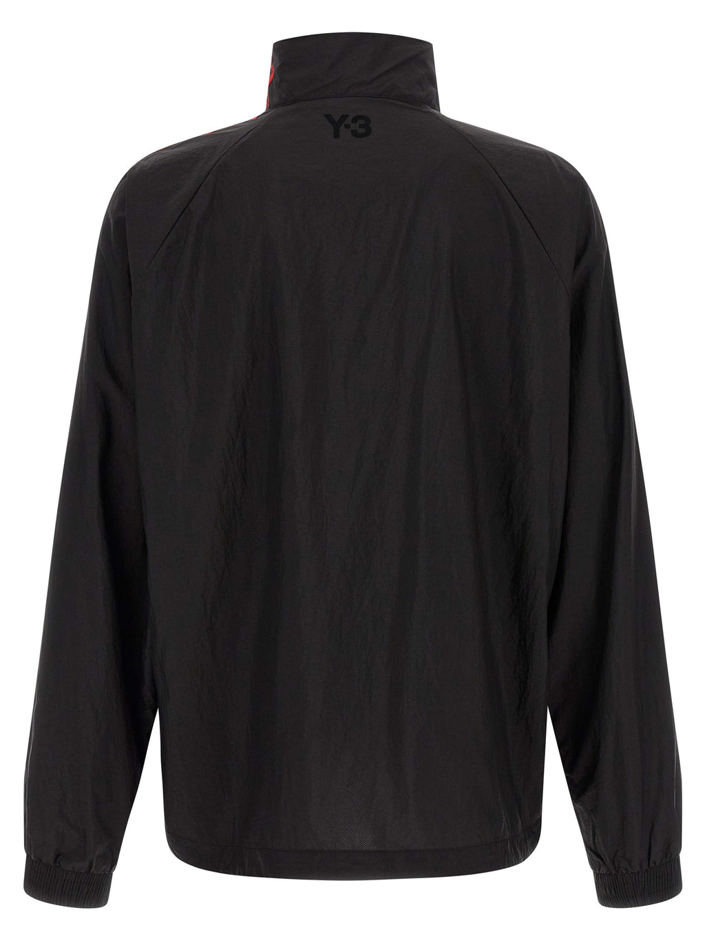Black Technical Taffeta Gradient Stripes Sweatshirt
