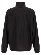 Black Technical Taffeta Gradient Stripes Sweatshirt