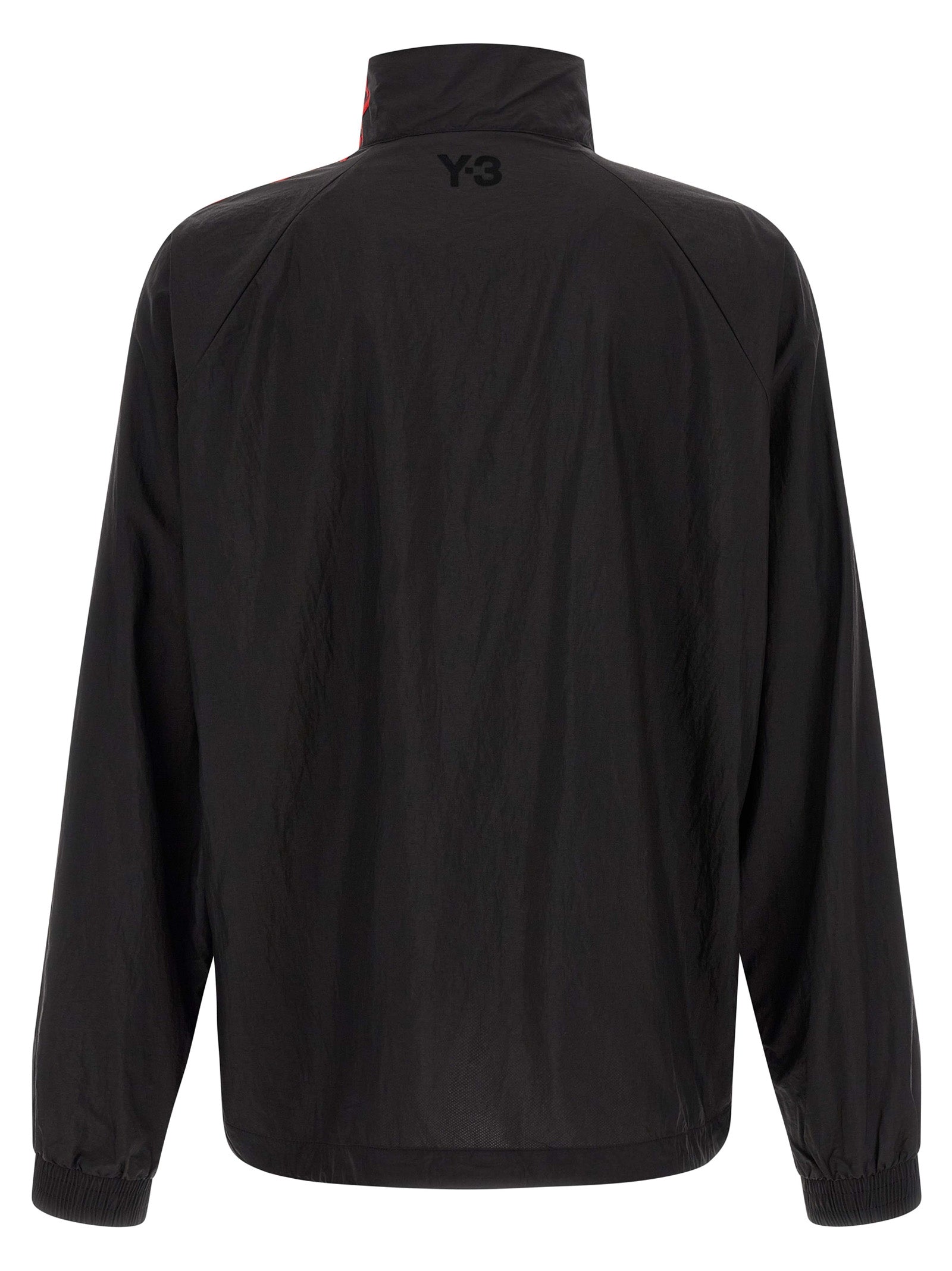 Black Technical Taffeta Gradient Stripes Sweatshirt