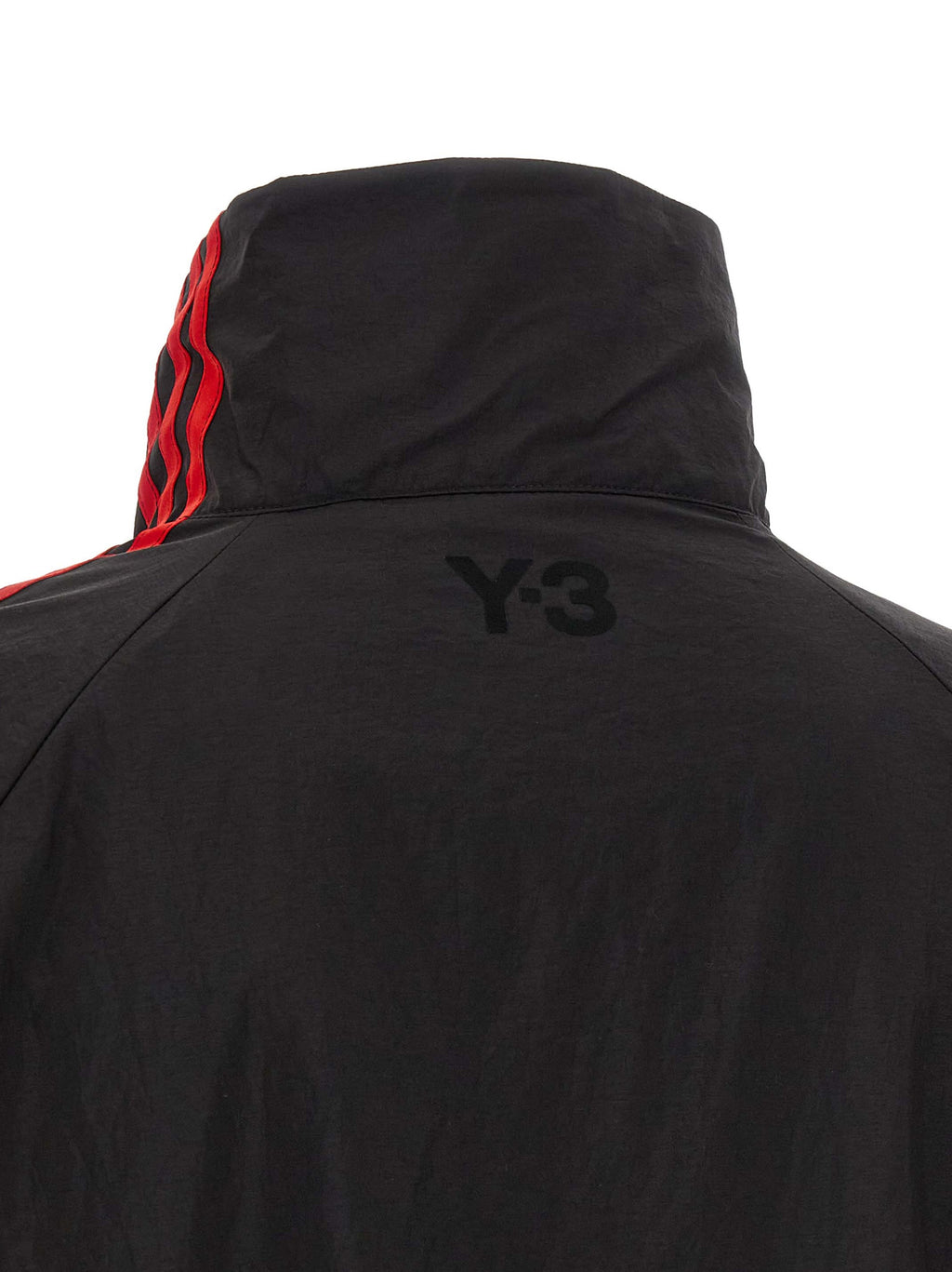 Black Technical Taffeta Gradient Stripes Sweatshirt