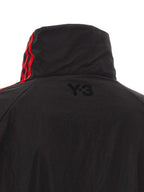 Black Technical Taffeta Gradient Stripes Sweatshirt