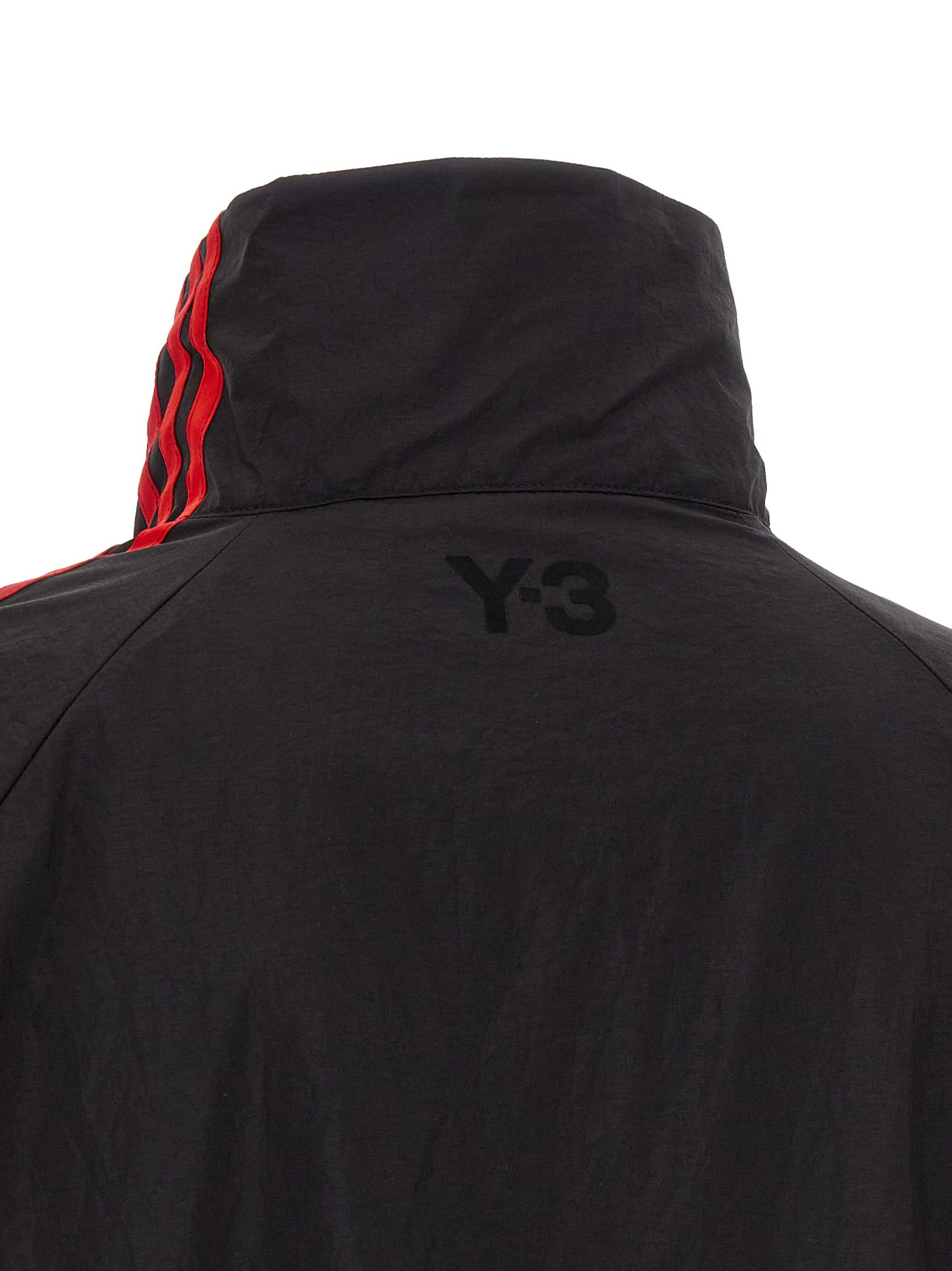 Black Technical Taffeta Gradient Stripes Sweatshirt
