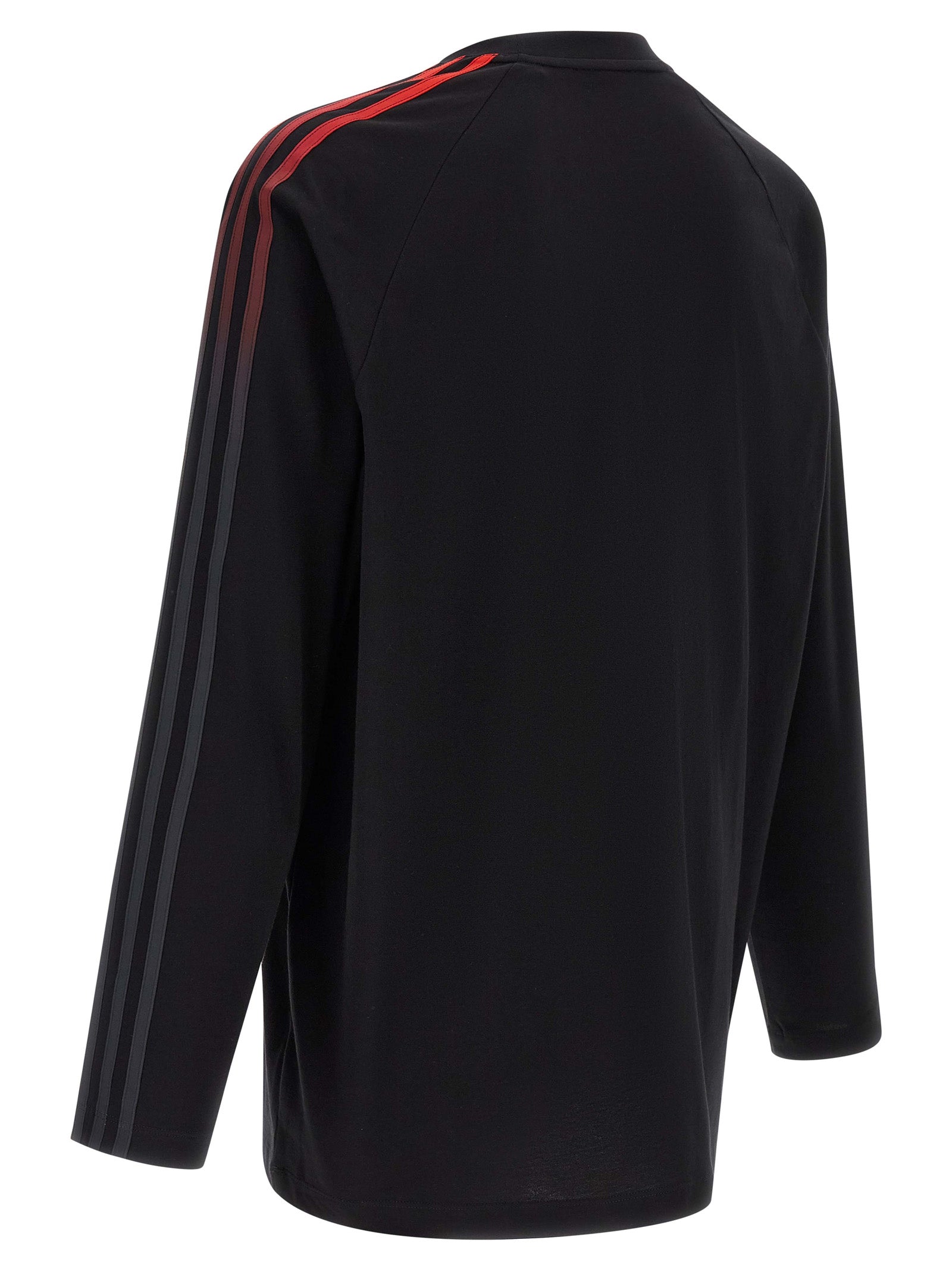 Oversized Gradient Stripes Cotton Crew Neck T-Shirt