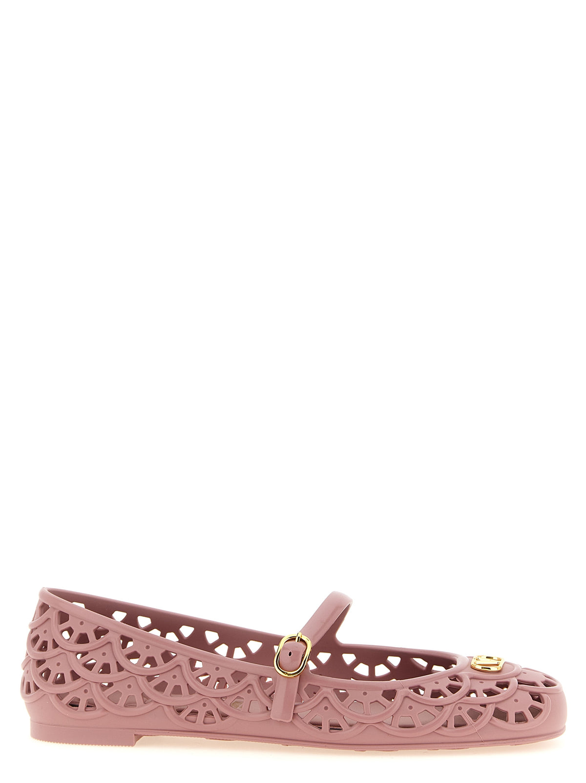 Powder Pink Polymer Ondette Ballet Flats