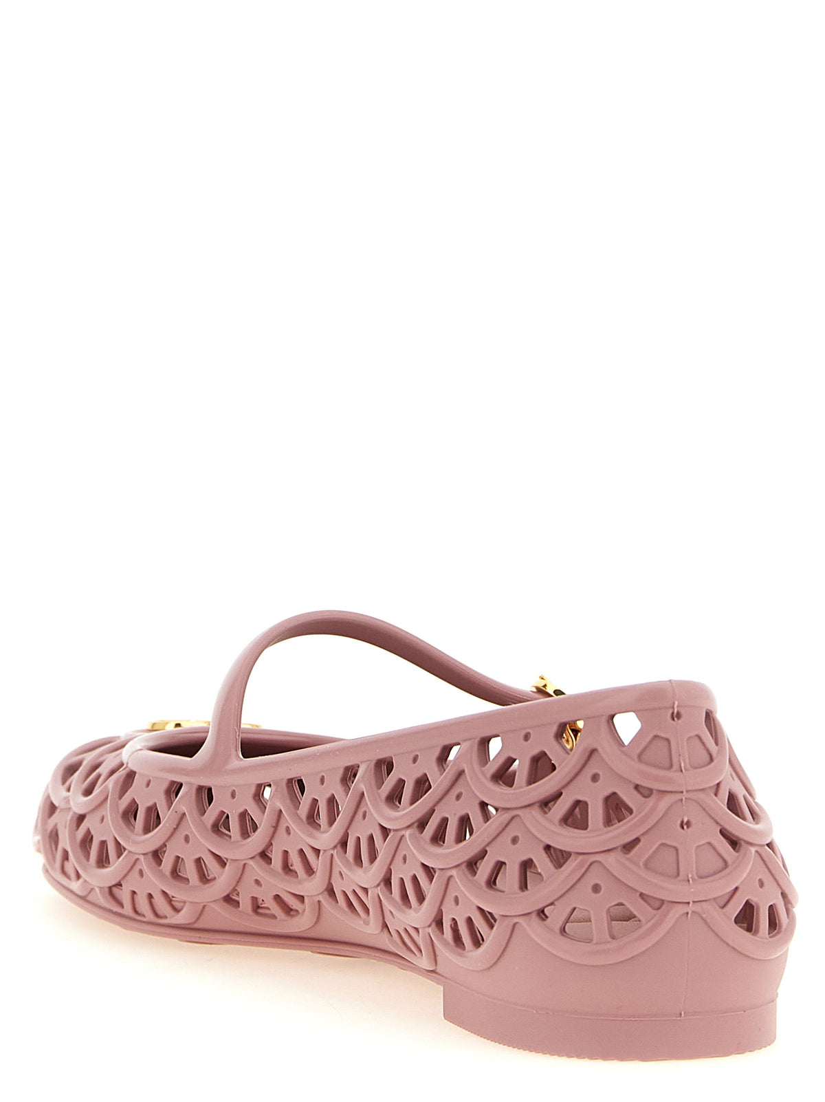 Powder Pink Polymer Ondette Ballet Flats