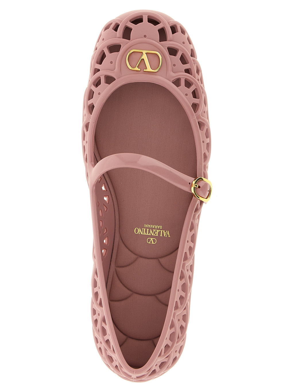 Powder Pink Polymer Ondette Ballet Flats